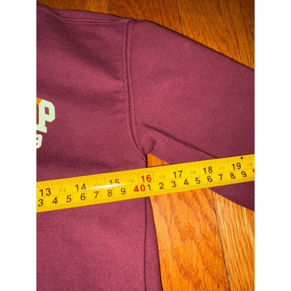 Kids Gap 1969 Burgundy Fleece Quarter Zip Sweatshirt Size Small‎